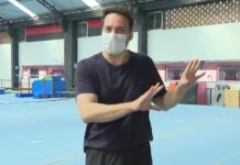 Repórter do RJ1 dá salto mortal em reportagem sobre ginástica artística Repórter do RJ1 dá salto mortal em reportagem sobre ginástica artística