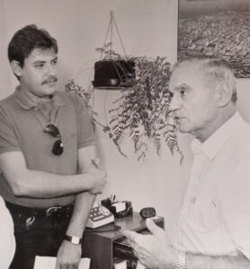 Paulo Torres em entrevista com Osires Silva-1992/Arquivo Pessoal