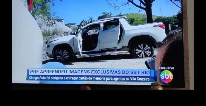 PRF PRF confisca equipamento do SBT Rio; imagens aparecem na Record como exclusivas