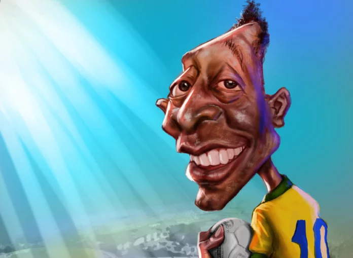 Cartunistas homenageiam Pelé em exposição com mais de 100 obras