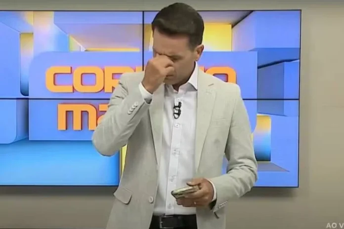 Apresentador do Correio da Manhã chora ao vivo ao noticiar tentativa de assalto
