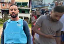 Repórter do SBT é agredido no Rio de Janeiro durante protesto após prisão de cantor Oruam Repórter do SBT é agredido no Rio de Janeiro durante protesto após prisão de cantor Oruam