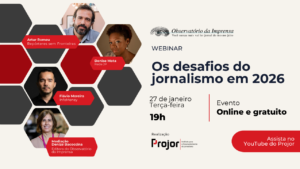 Webinário gratuito discutirá desafios do jornalismo em 2026